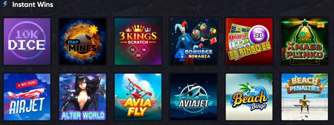 britsino casino instant wins